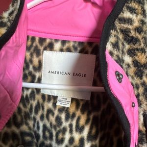 American Eagle cheetah print lightweight jacket